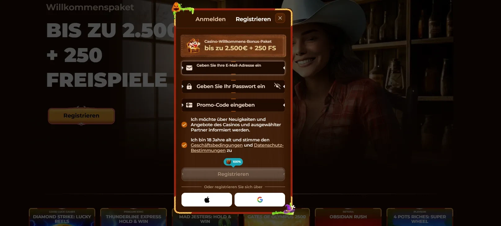 rodeoslot casino registrierung