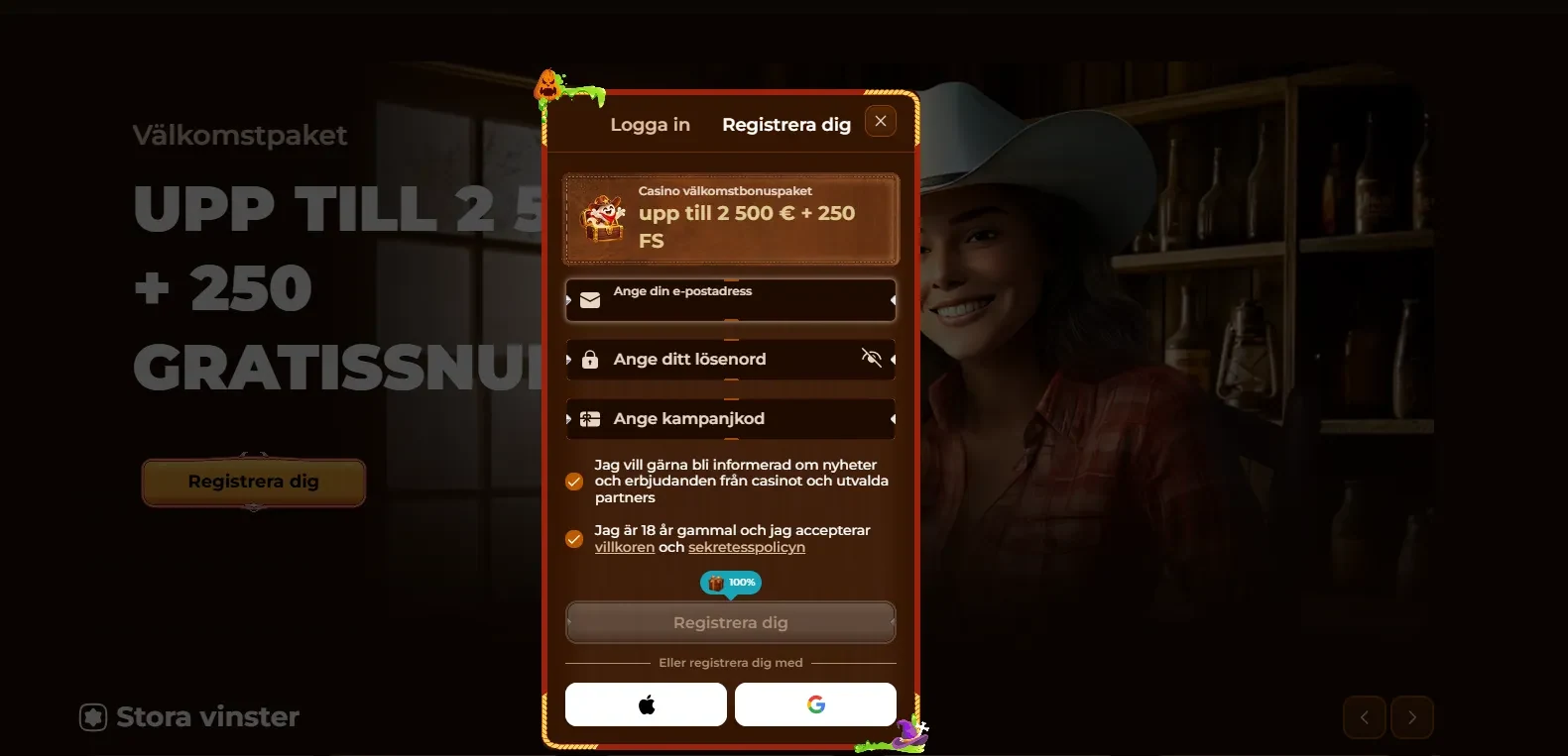 rodeoslot casino register